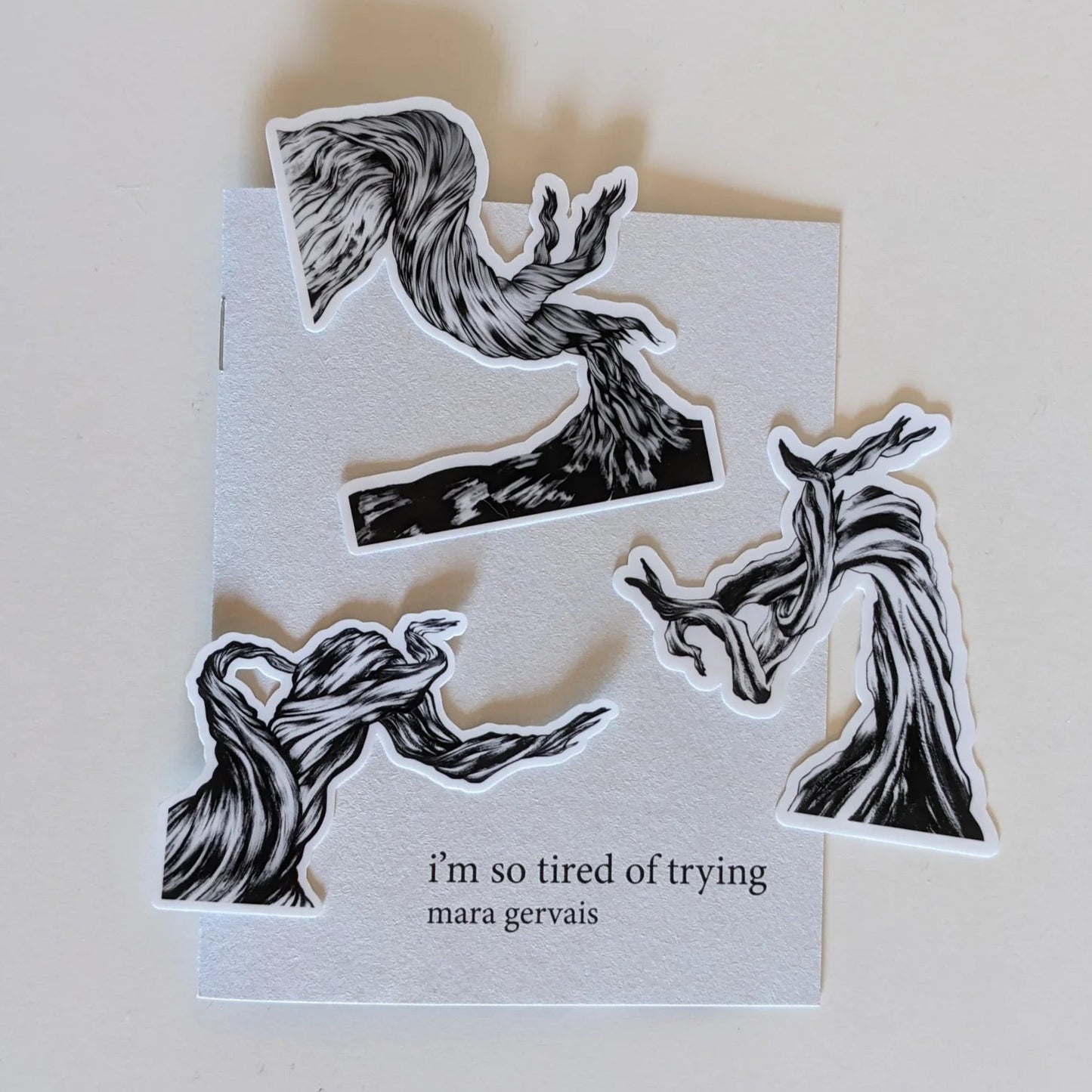 i'm so tired of trying ZiNE (optional sticker pack)