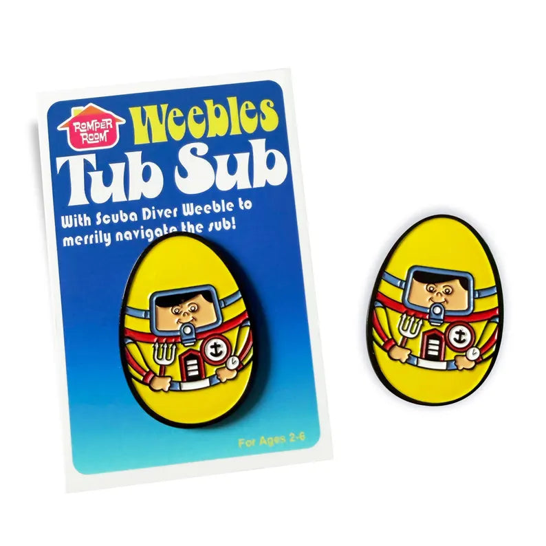 Weebles Tub Sub PiN by mattcandraw