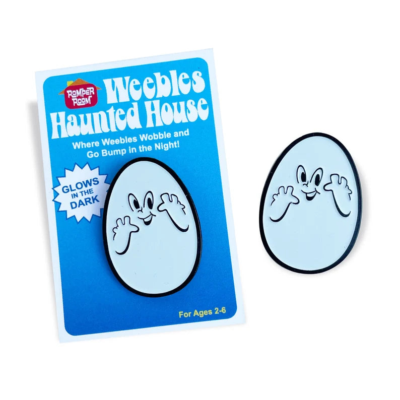 Weebles Haunted House ENAMEL PIN by mattcandraw