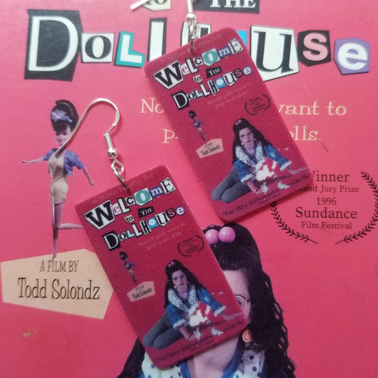 Welcome To The Dollhouse VHS Cover EARRINGS