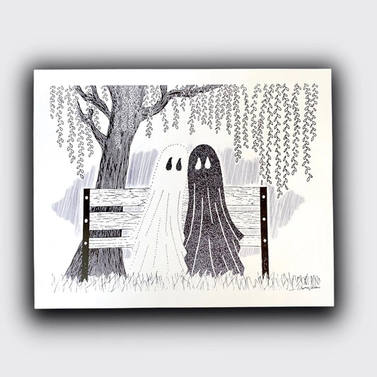 Willow Tree Ghosts PRiNT by Solo Souls