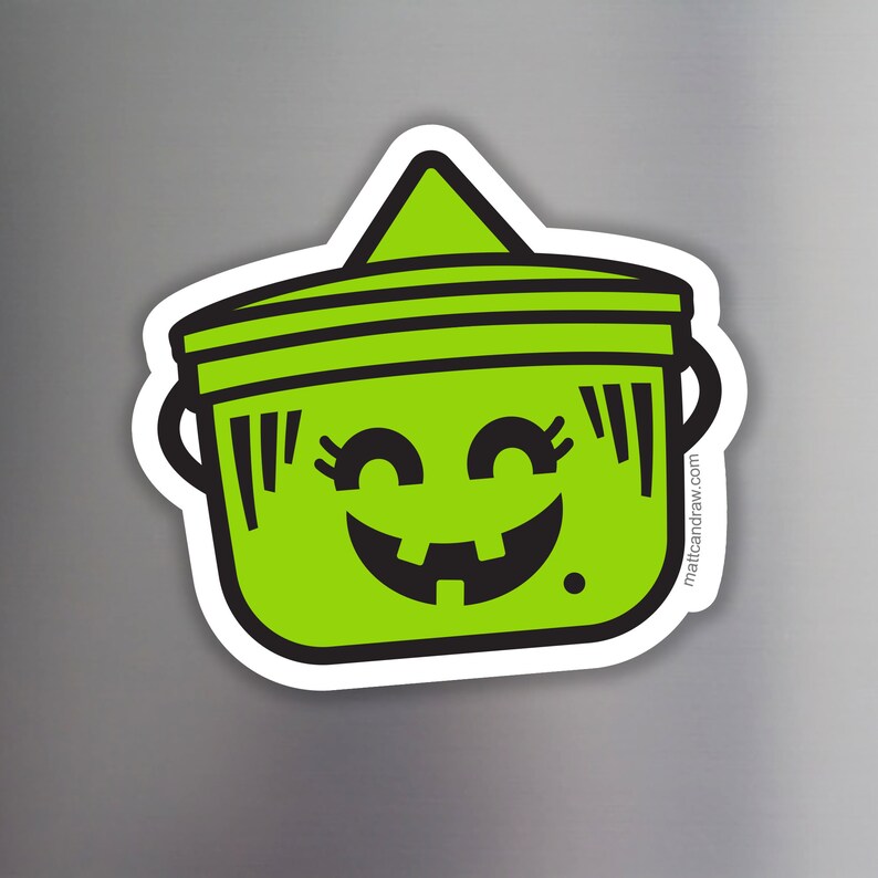 Boo Pails Flat MAGNET by mattcandraw