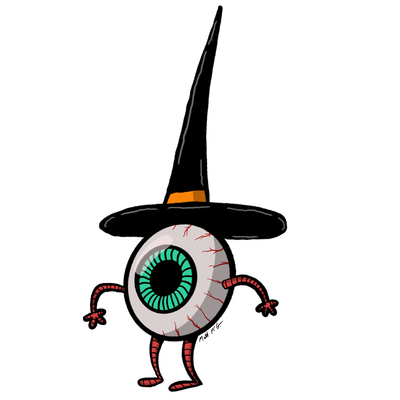 Eye'm a Witch STICKER by Matt McGinnis