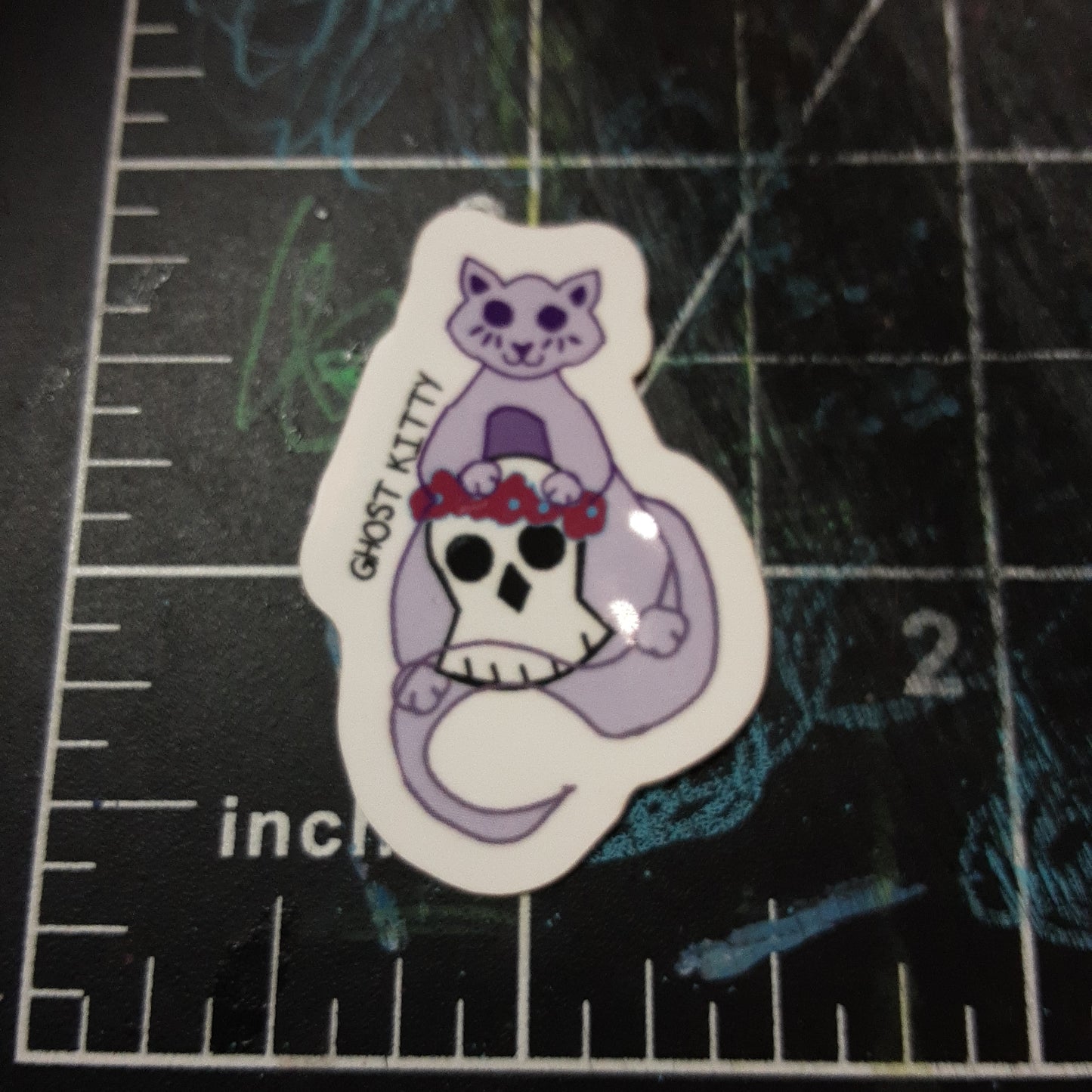 Ghost Kitty The Poet Jean STICKER