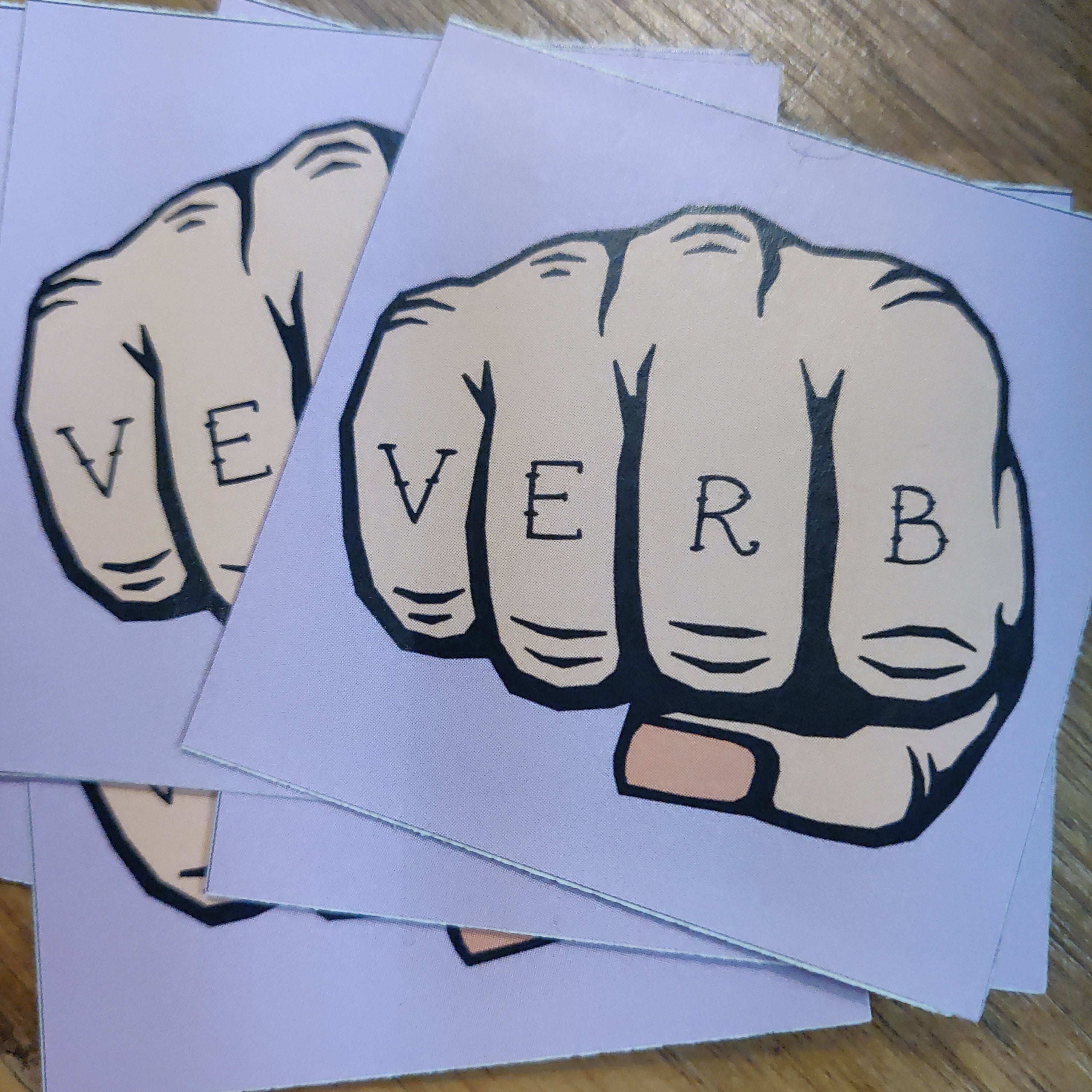 Adverbs Sticker Verb STICKER – SouthStreetArtMart
