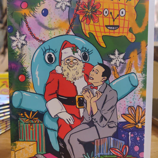 Santa Pee Wee GREETING CARD