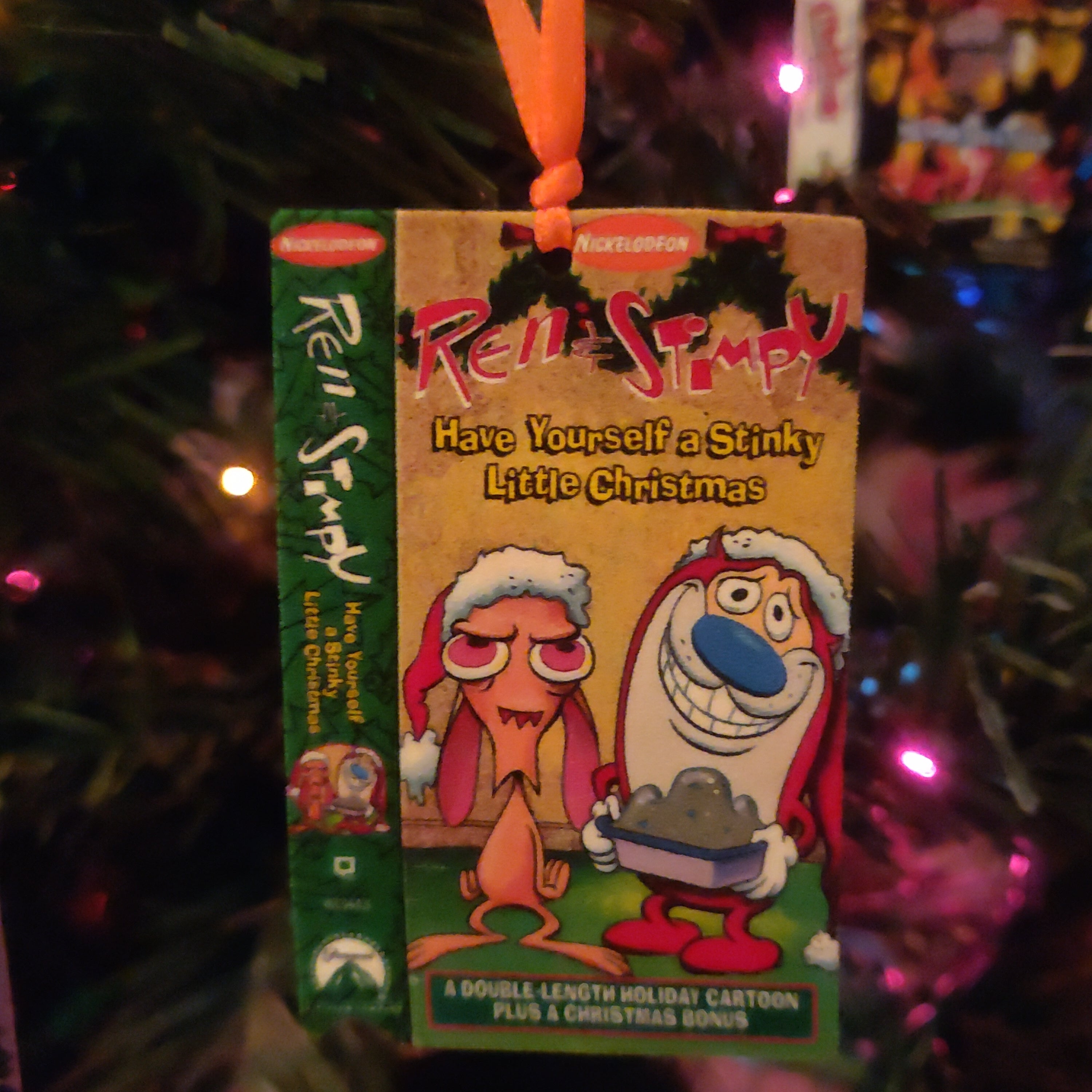 Christmas VHS Tape ORNAMENTs