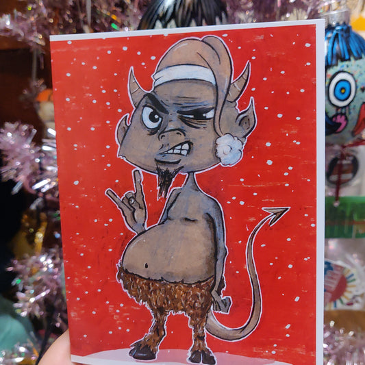 Devil Santa GREETING CARD