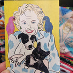 Betty White Bday POSTCARD (100% of sales donated to Morris Animal Rescue)