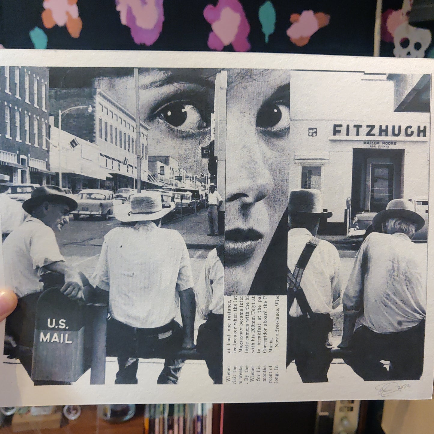 Fitzhugh b&w Collage PRINT