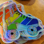 Rainbow Cake Roller Skate STICKER