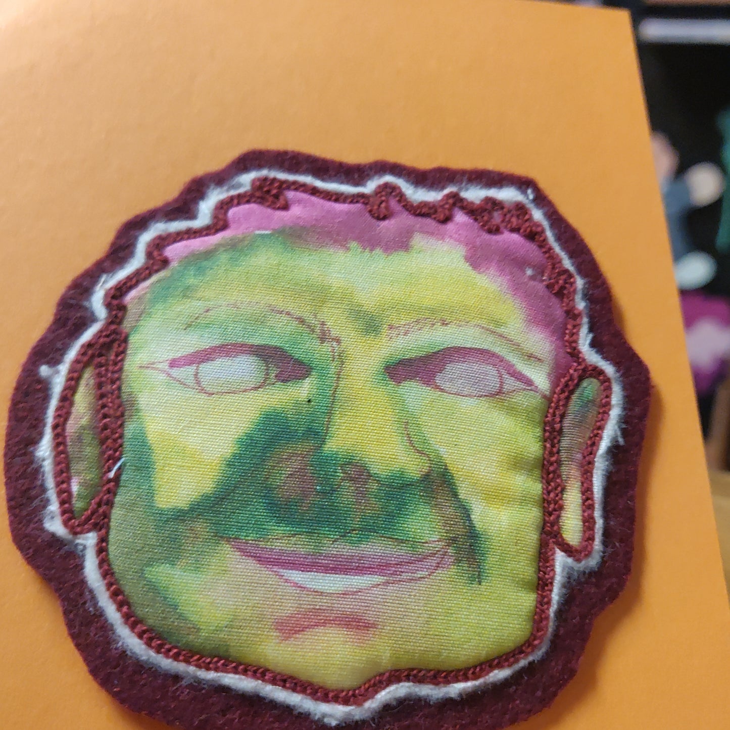 Faces Pillowed Iron-On PATCH