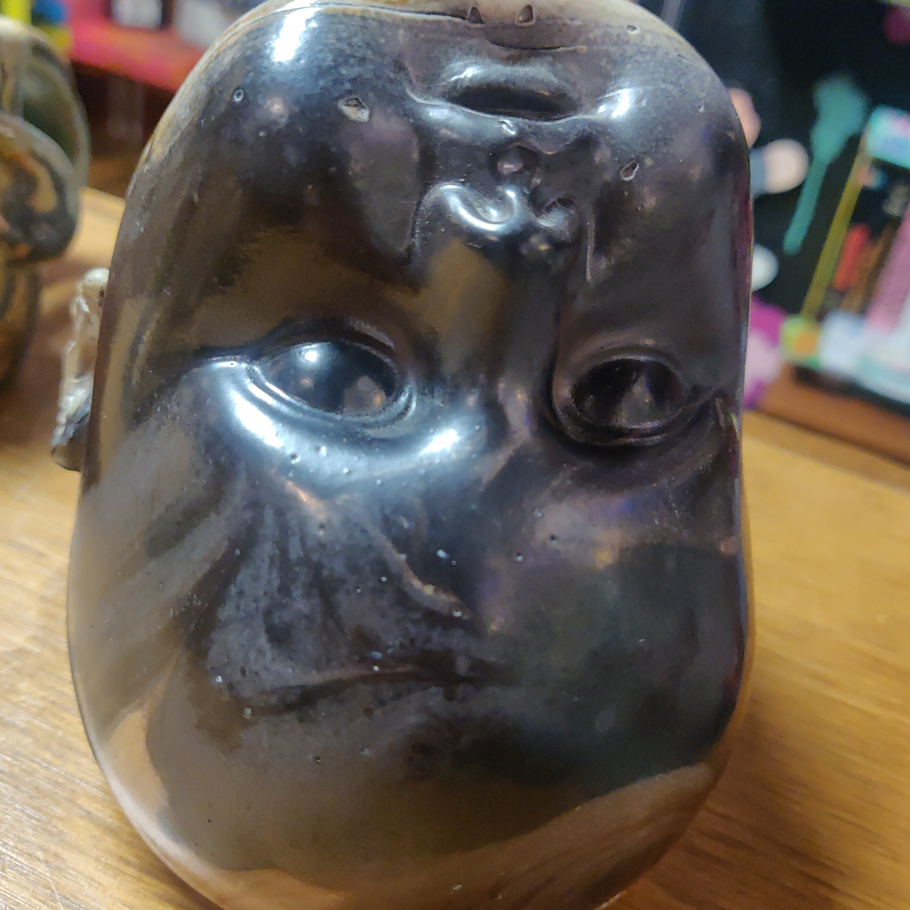 Smokey Swirl Beeb Head Ceramic VOTIVE HOLDER