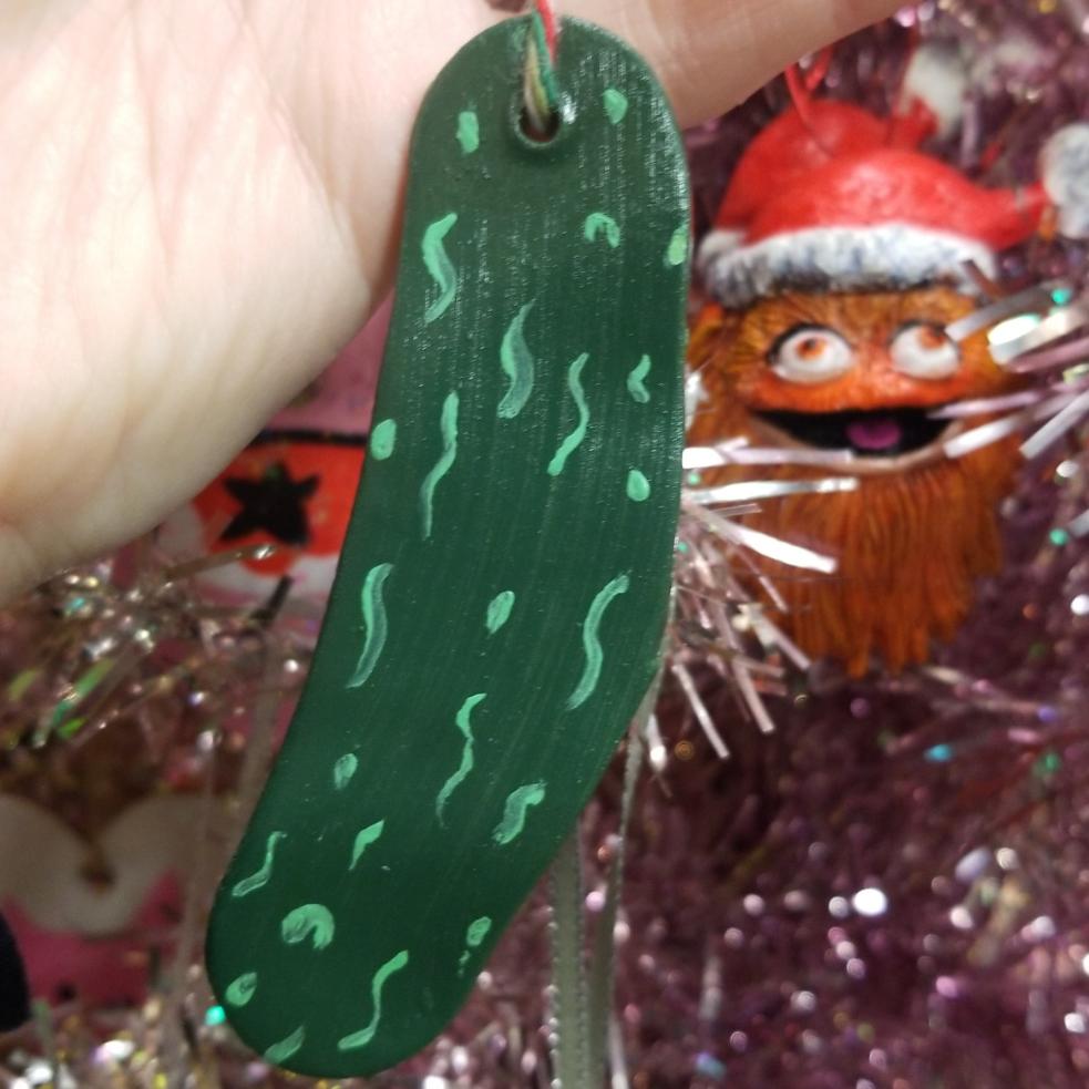 Clay Pickle Ornament