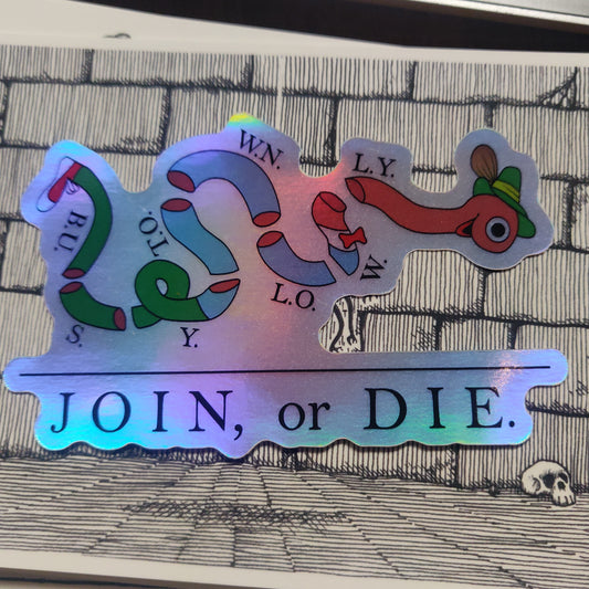 Join or Die STICKER