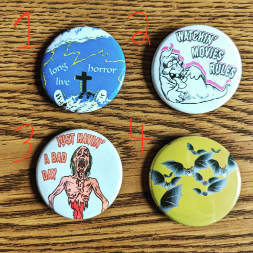 Scary Movie Pins by Displaced Snail