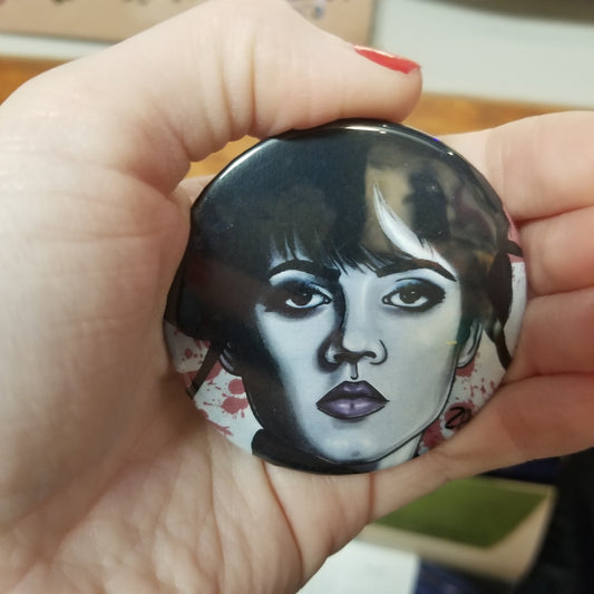 Wednesday 2 1/4 PIN BACK BUTTON