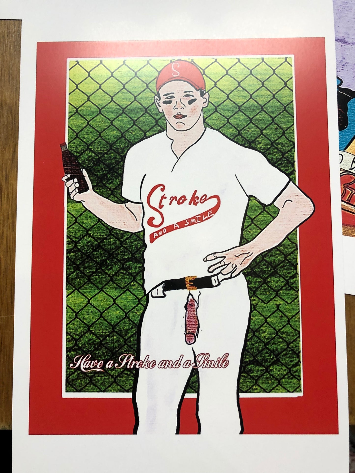 Baseball Cards Tops And Bottoms PRINTs by Jim Smith Art