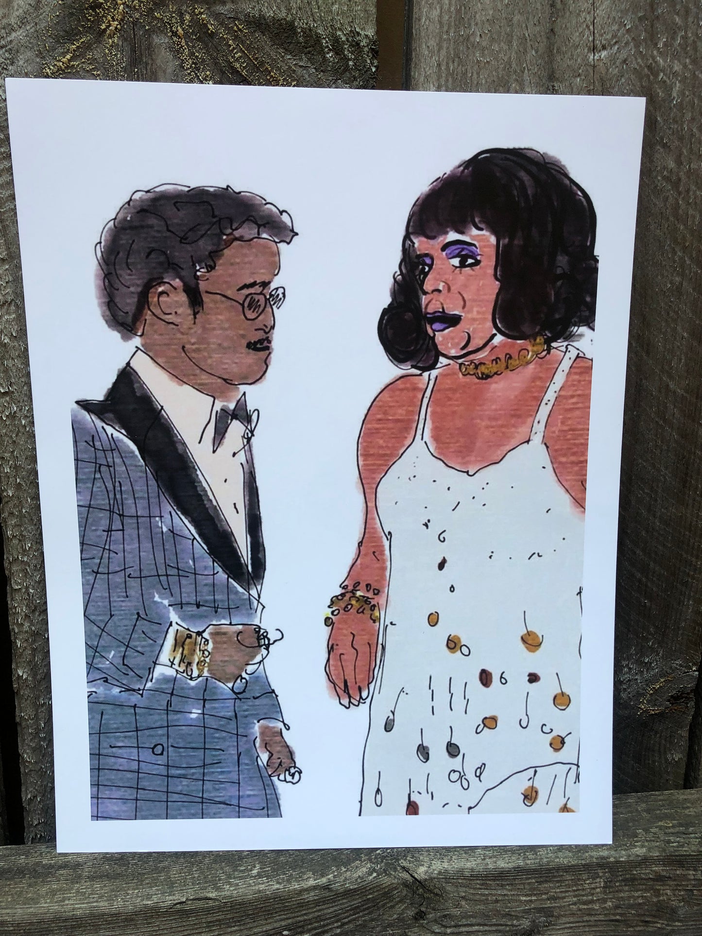 Sammy Davis Jr and Flip Wilson PRINT