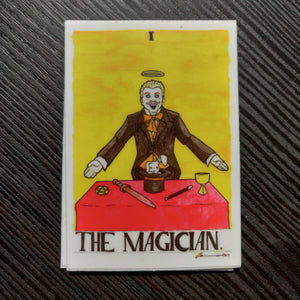 The Magician Tarot STICKER by Christopher Walter Art