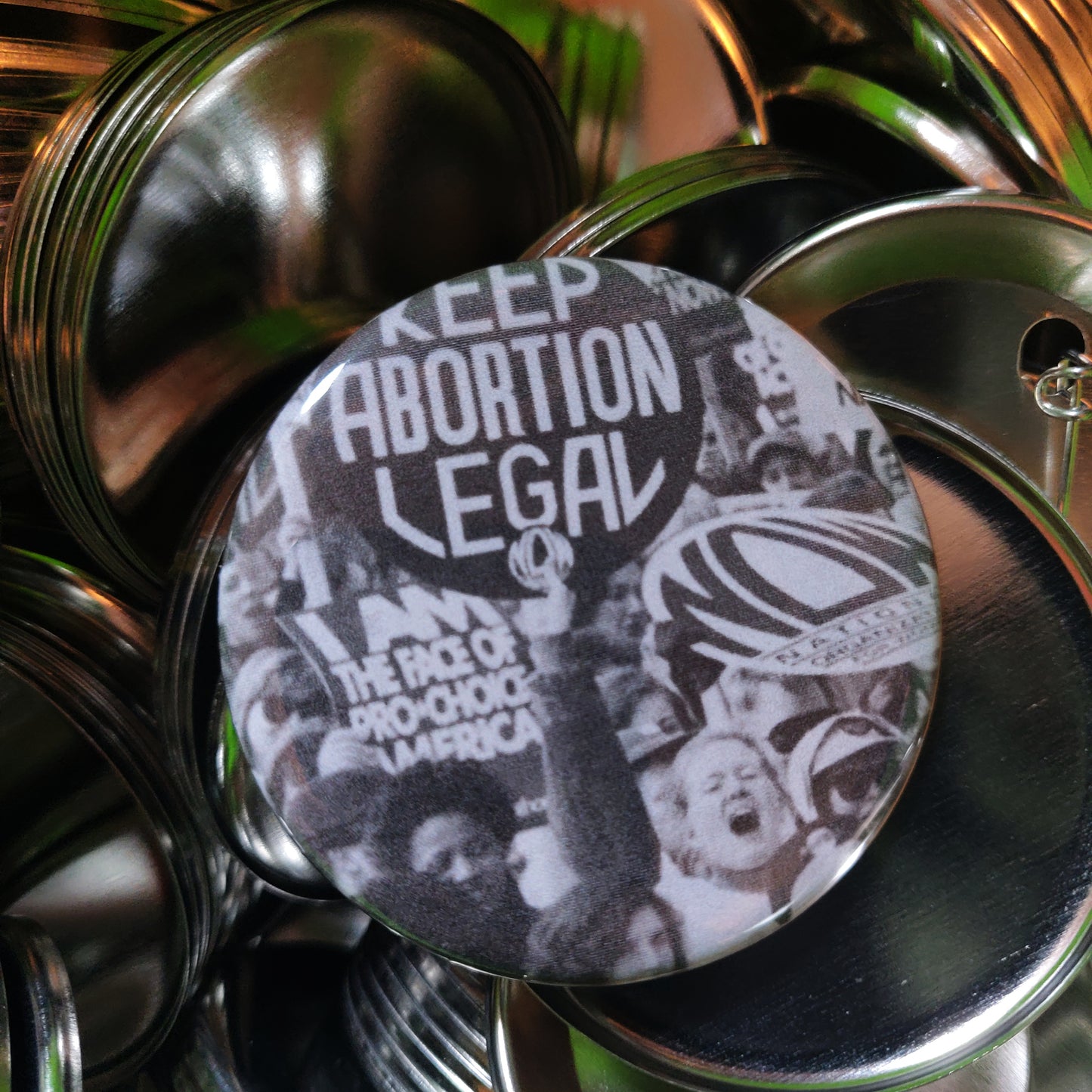 Keep Abortion Legal b&w Pin DONATION to Abortion Liberation Fund of PA