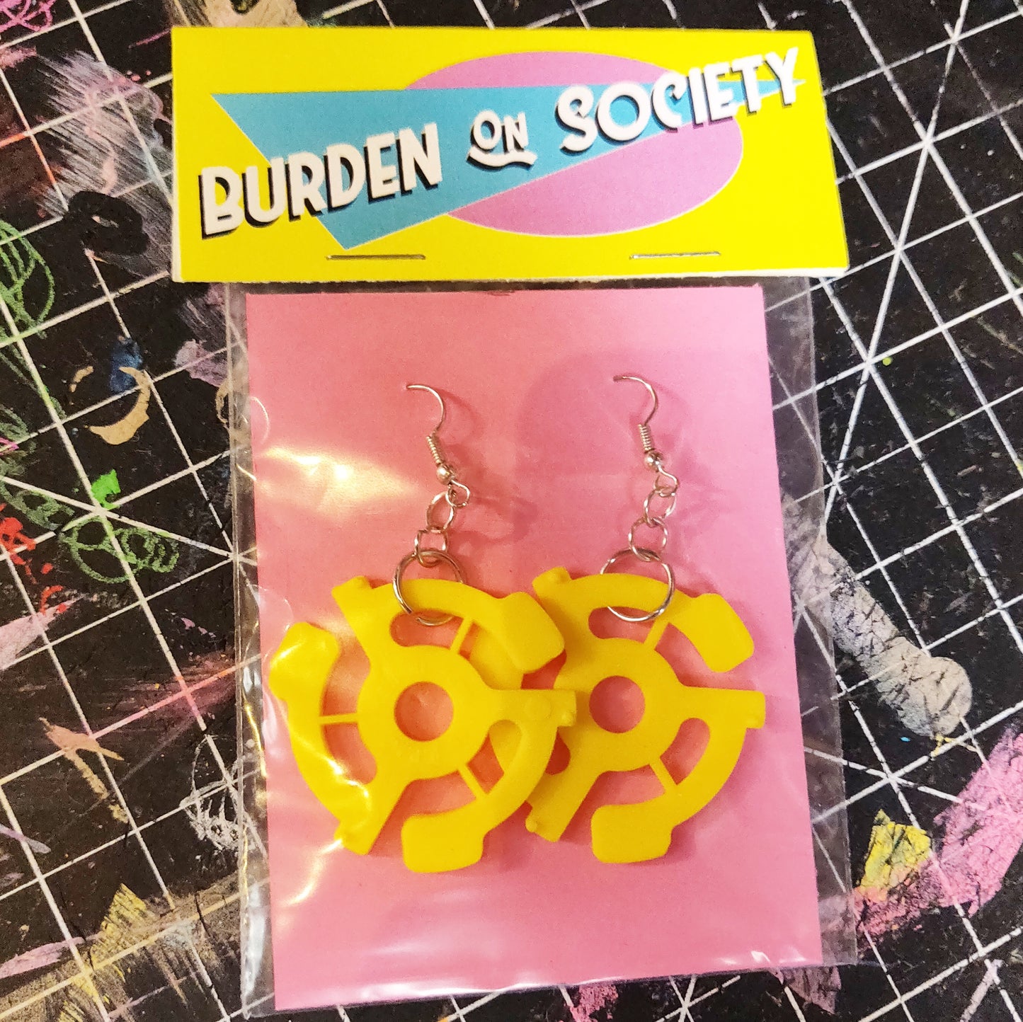 45 rpm Record Adapter EARRINGS