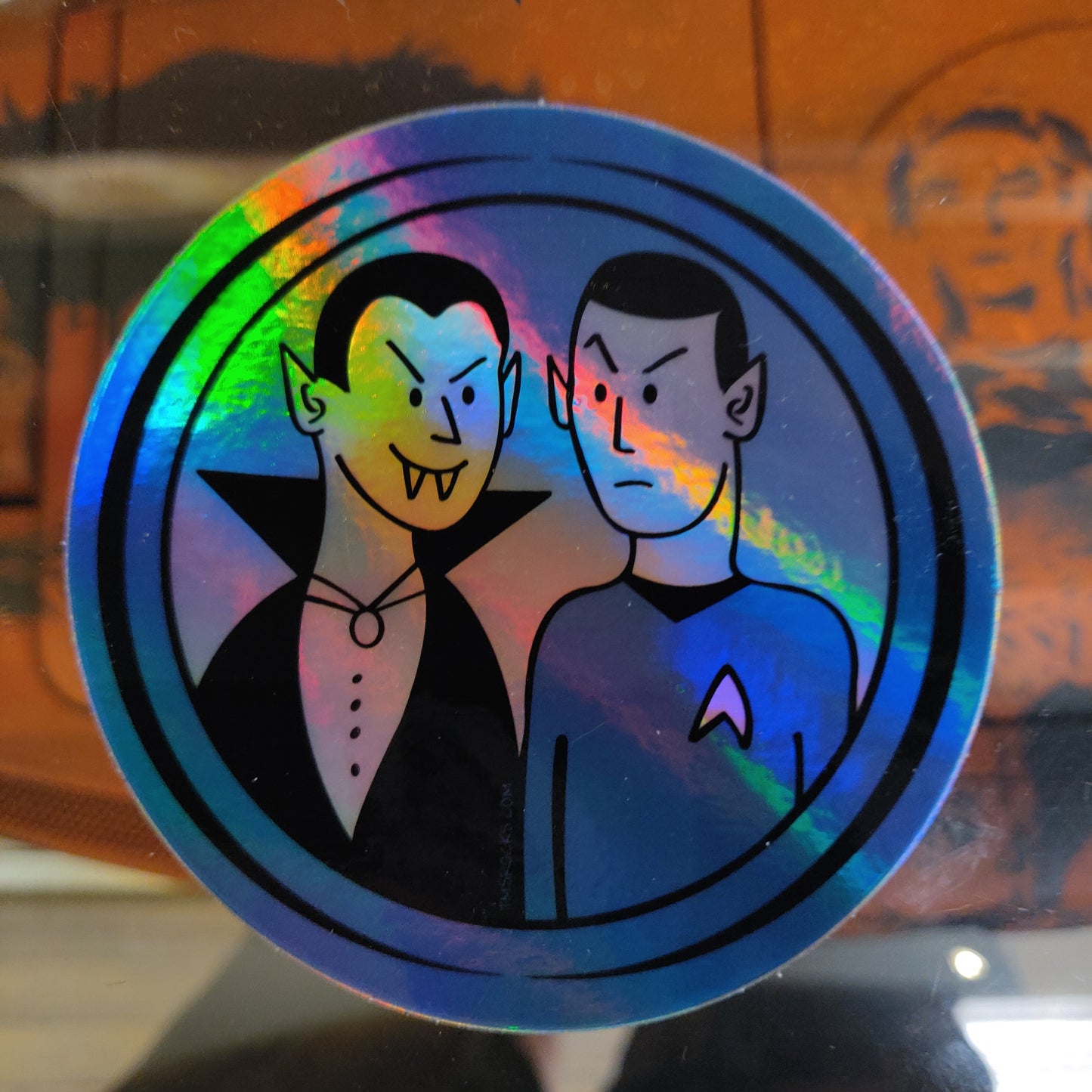 Dracula Spock Holographic STICKER