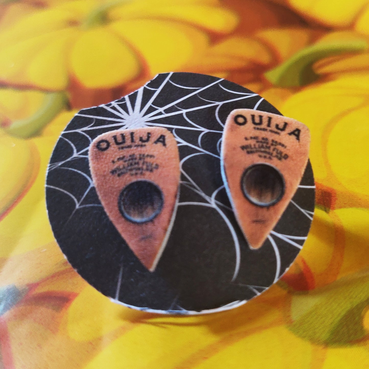 Ouija Board Planchette STUD EARRINGS