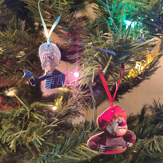 Heat & Snow Miser Set of 2 ORNAMENTS