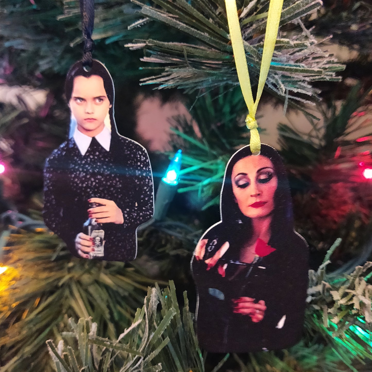 Morticia & Wednesday ORNAMENTS