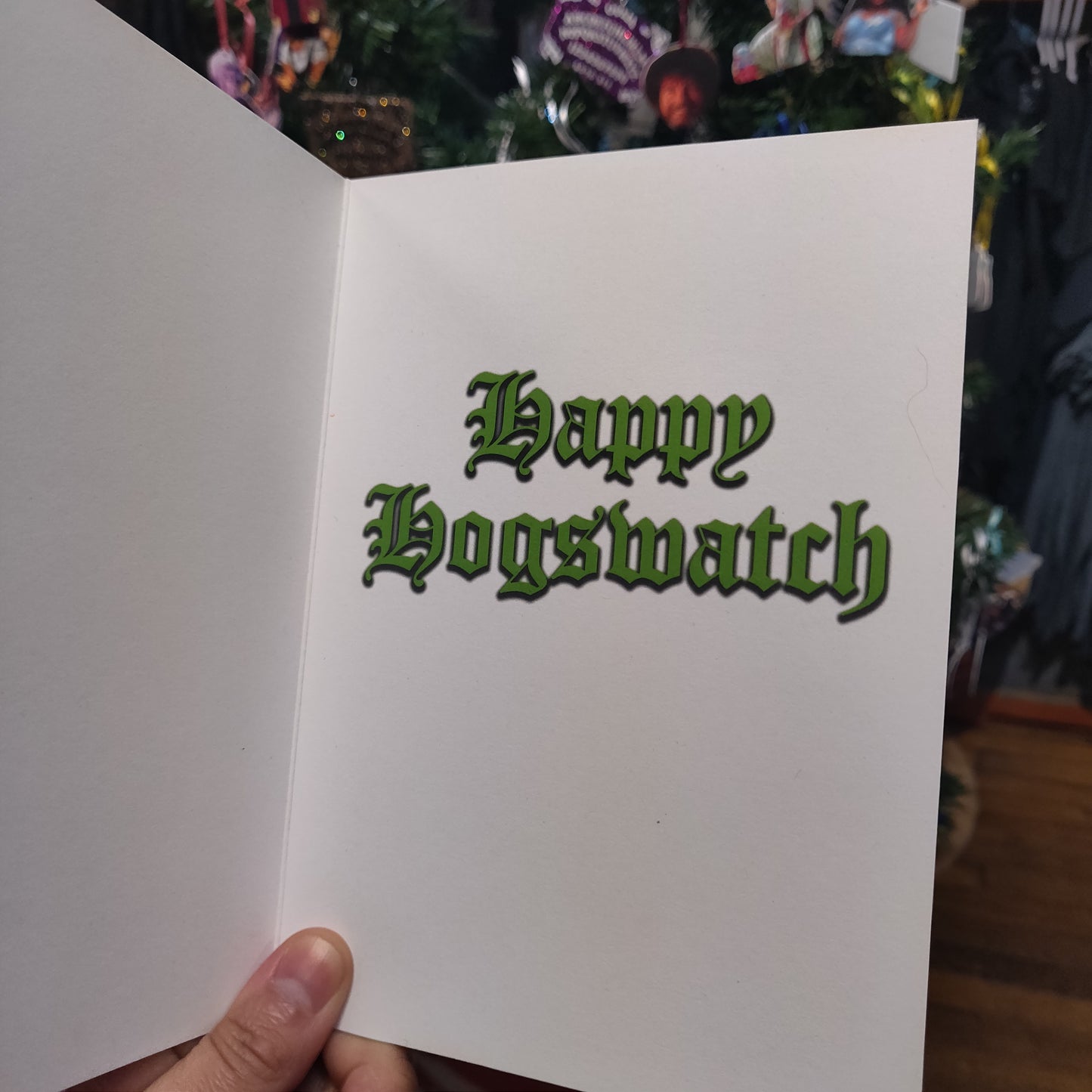Happy Hogswatch Holiday GREETING CARD