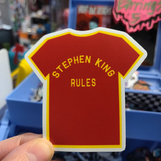 Stephen King Rules STICKER (The Monster Squad inspired)