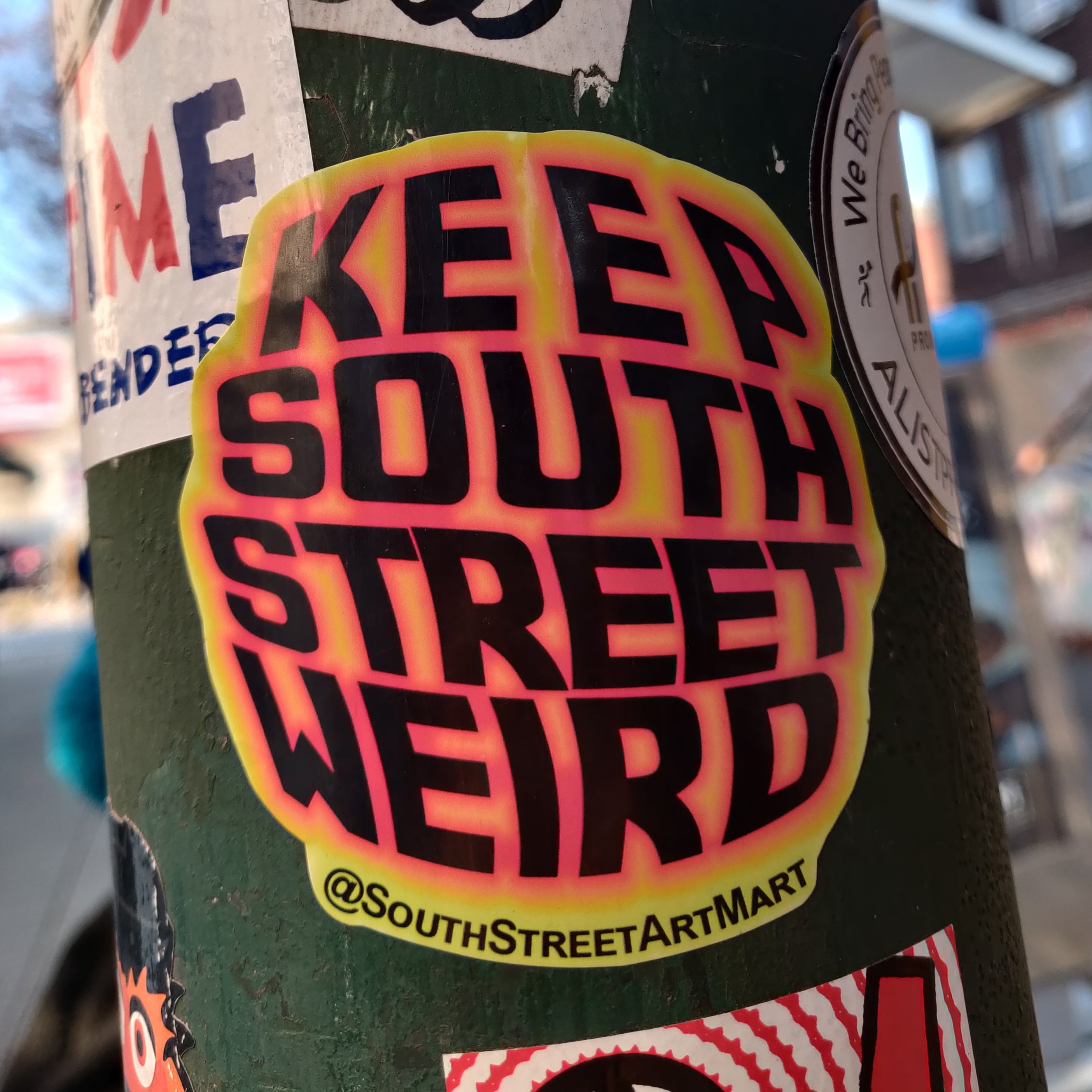 Keep South Street Weird STICKER