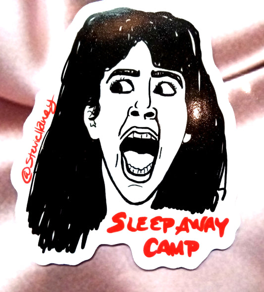 Angela Sleepaway Camp (horror movie) STICKER