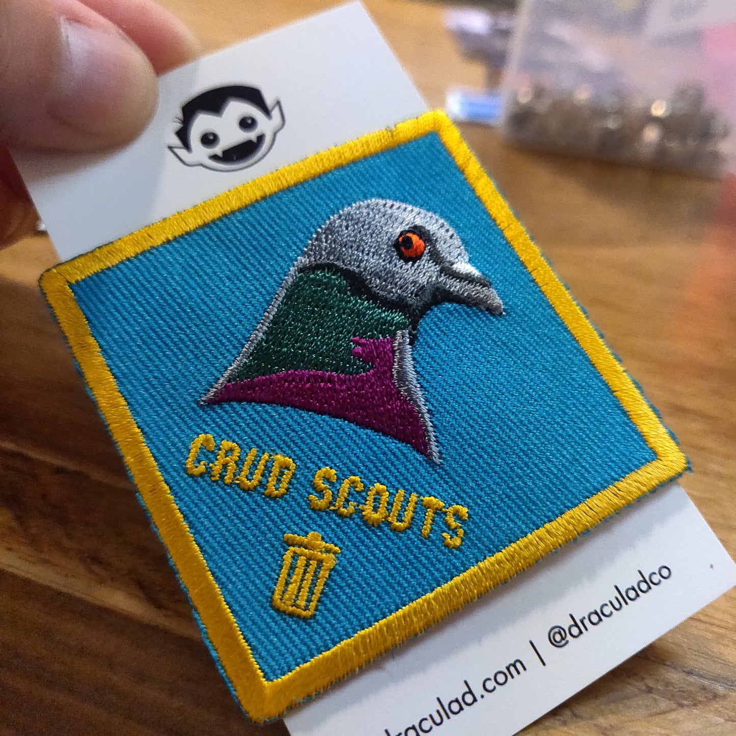 Crud Scouts PATCHES (Pigeon, Raccoon, Opossum, Rat)