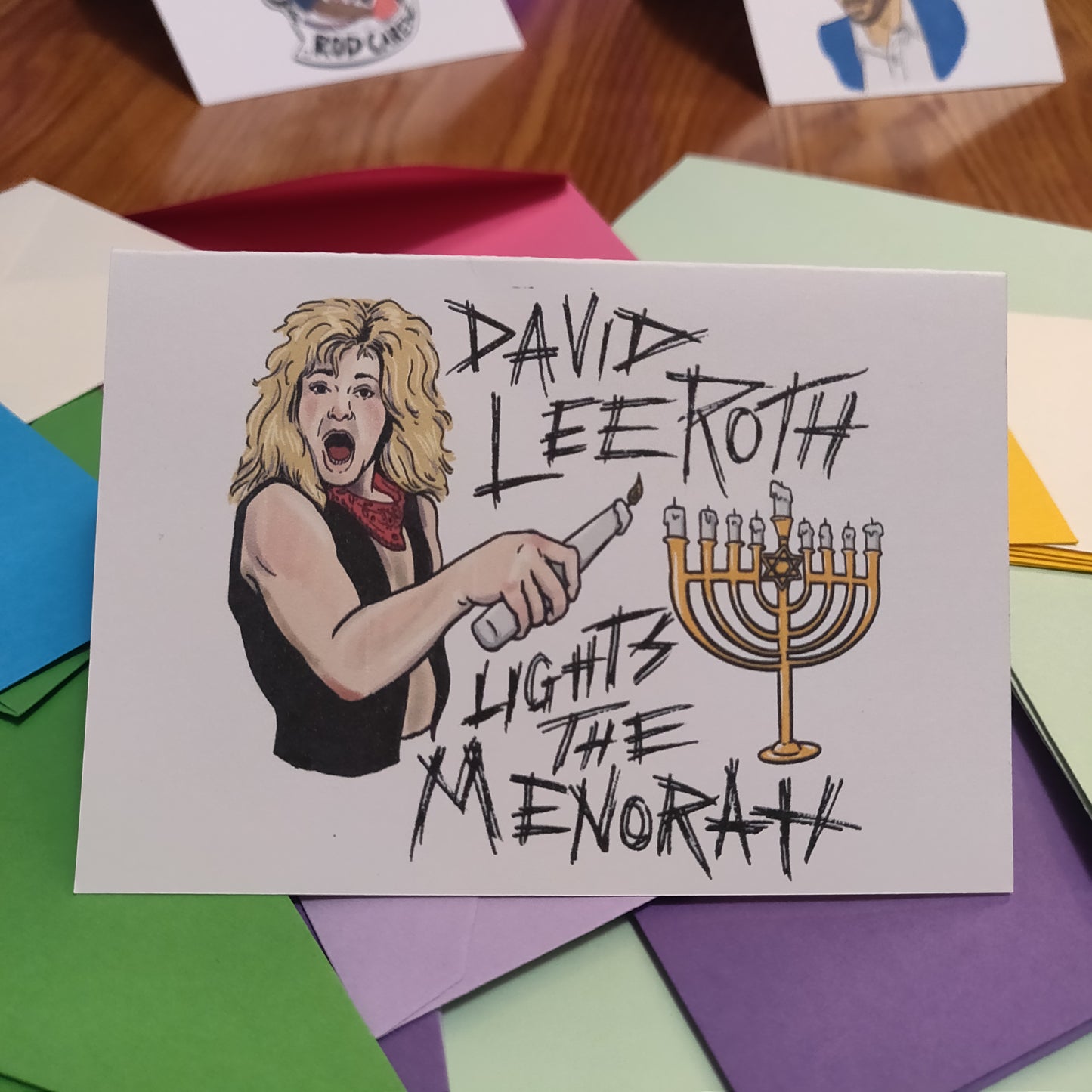 Hanukkah Song Set of 8 Blank GREETING CARDS