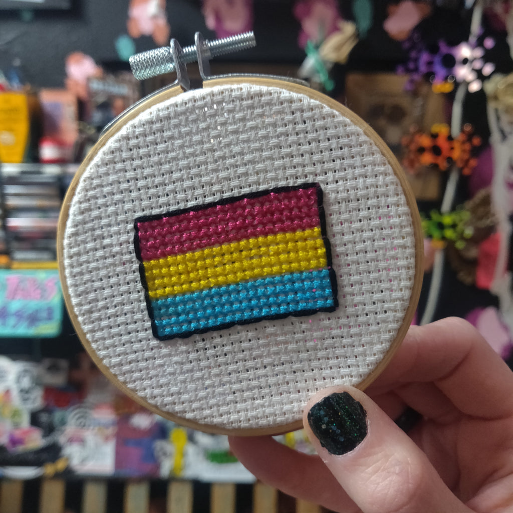SALE* Remote Viewing CROSS STiTCH HOOP by Stitched and Bewitched –  SouthStreetArtMart