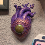 Hand Sculpted Anatomical Heart with Eye Wall Hanging