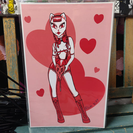 Poison Heart POSTER PRINT by Albino Kitty