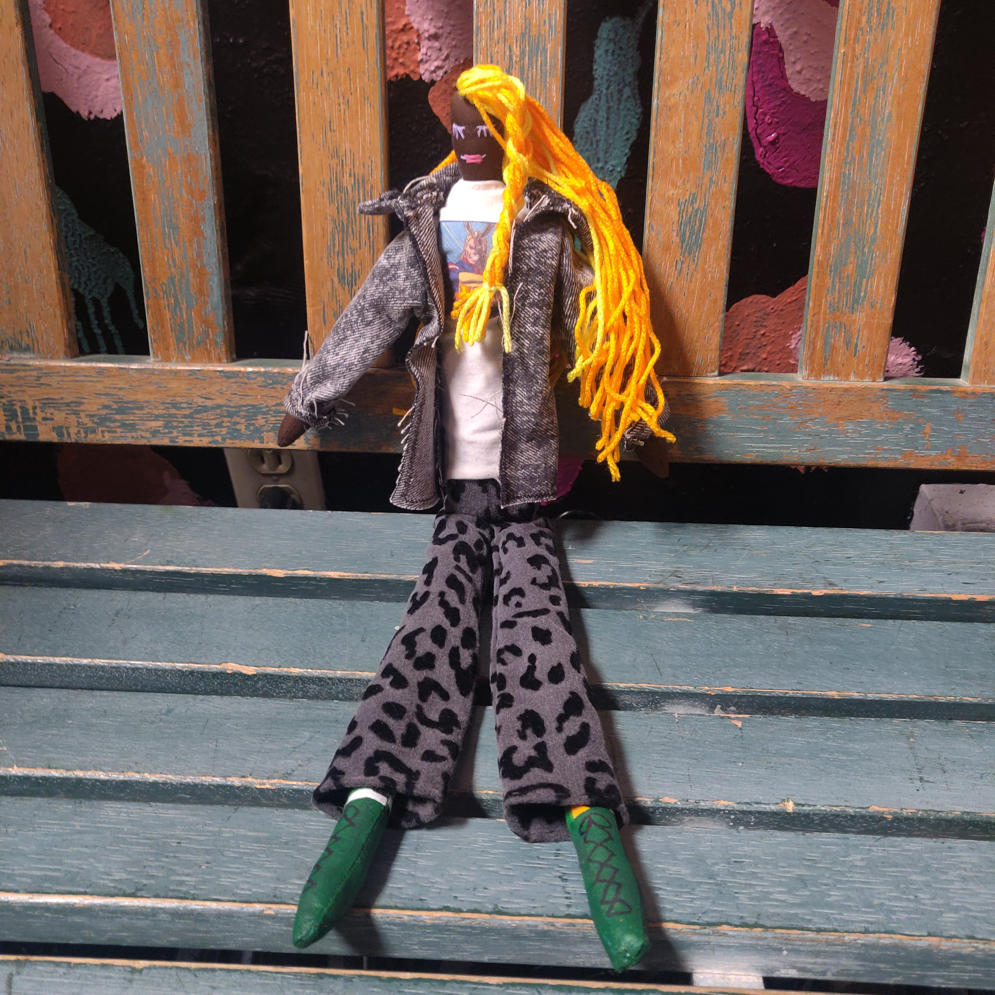 Yellow Hair Handmade Cloth DOLL by Cali Smith