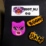 Cat Woman 3 Pin Set (Boom Bam) by Riot NJ