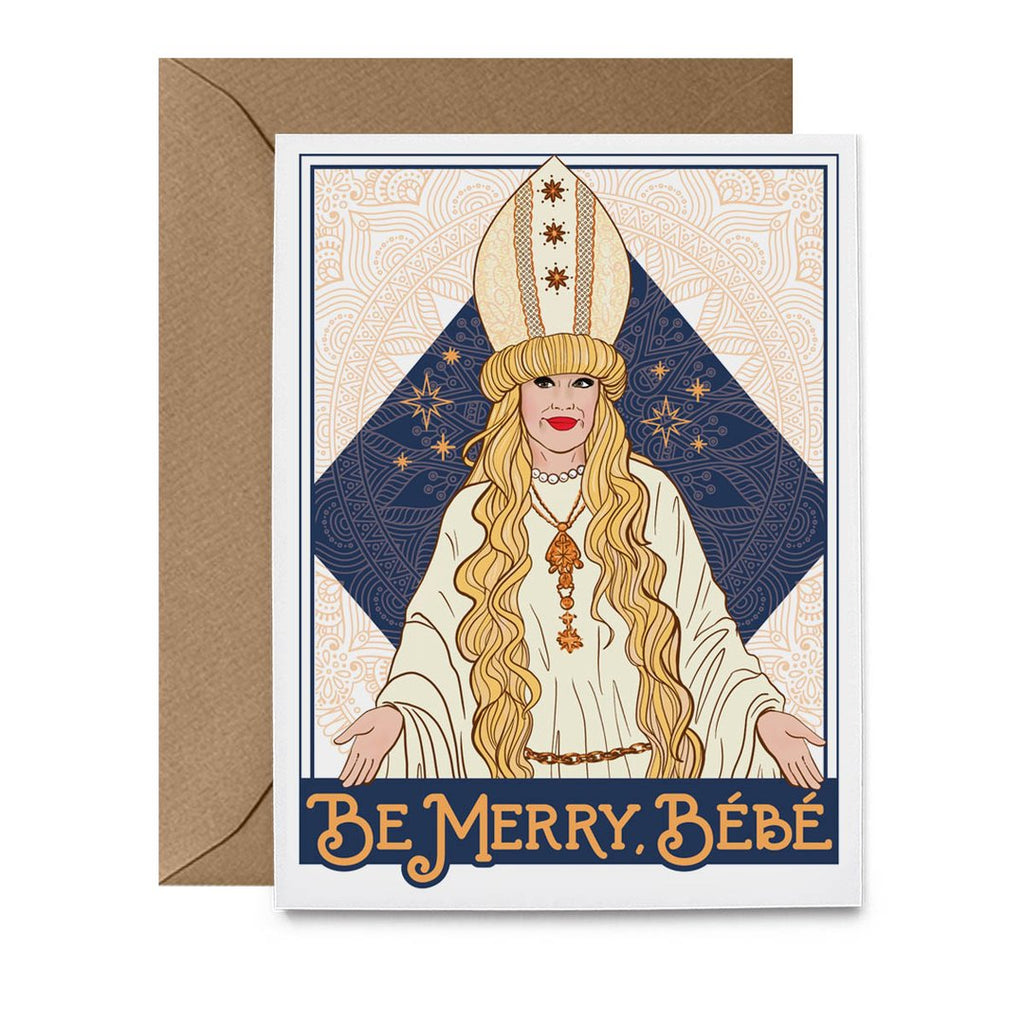 Be Merry, Bebe GREETING CARD
