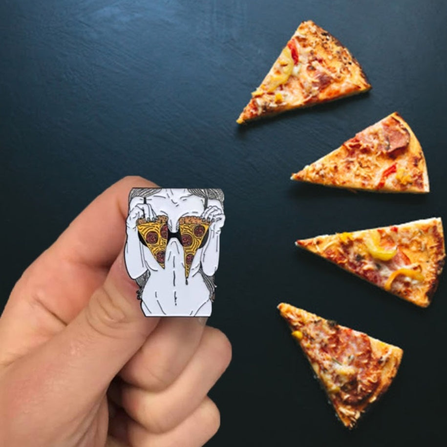 Pizza Boobs ENAMEL PIN