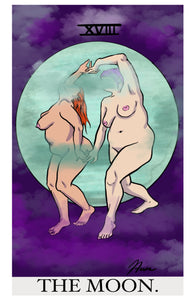 The Moon Tarot Card POSTER / PRINT