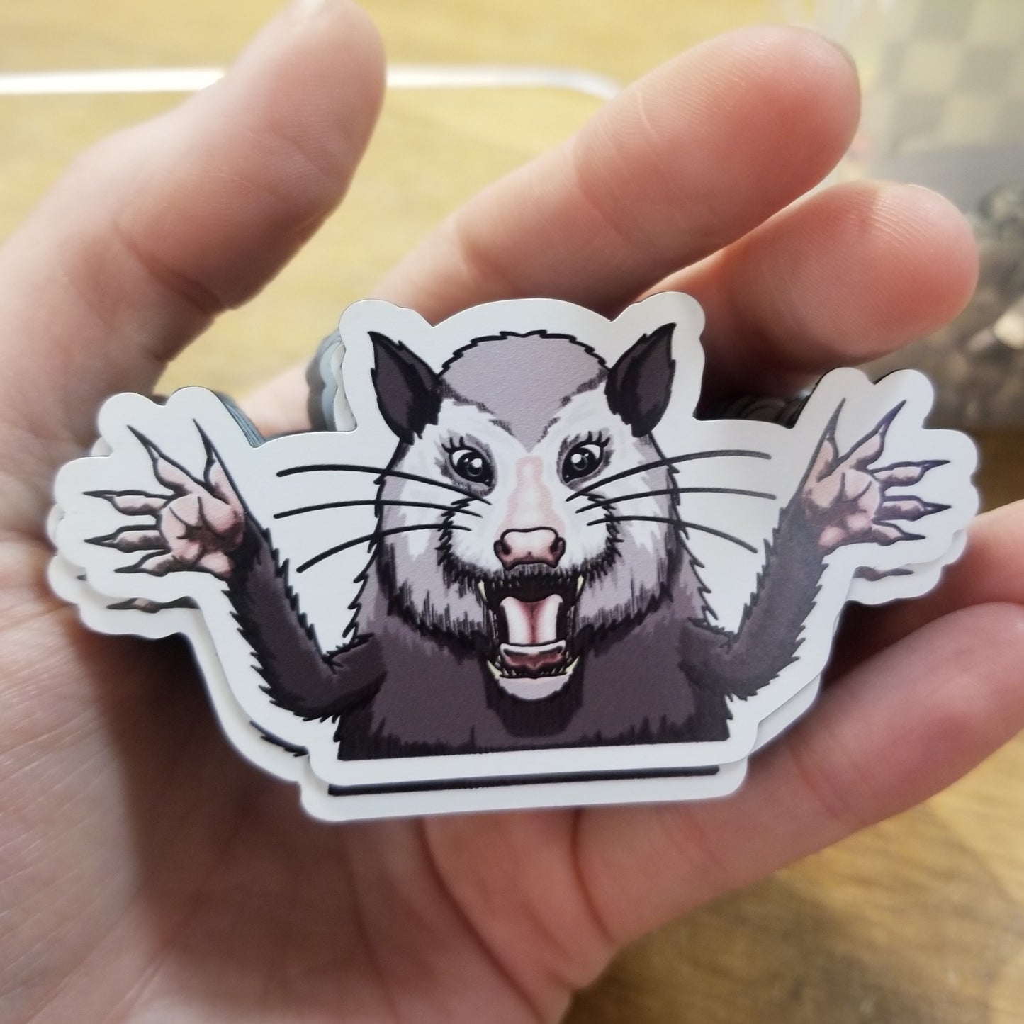 Screaming Bernadette Opossum MAGNET