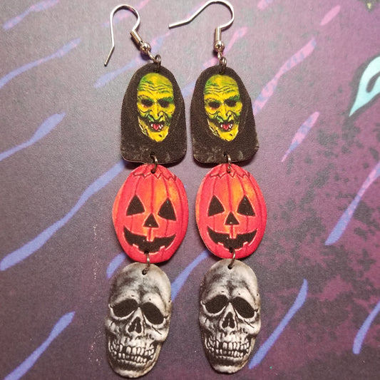 Halloween 3 Masks EARRINGS