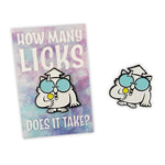 How Many Licks Lollipop Owl ENAMEL PIN by mattcandraw