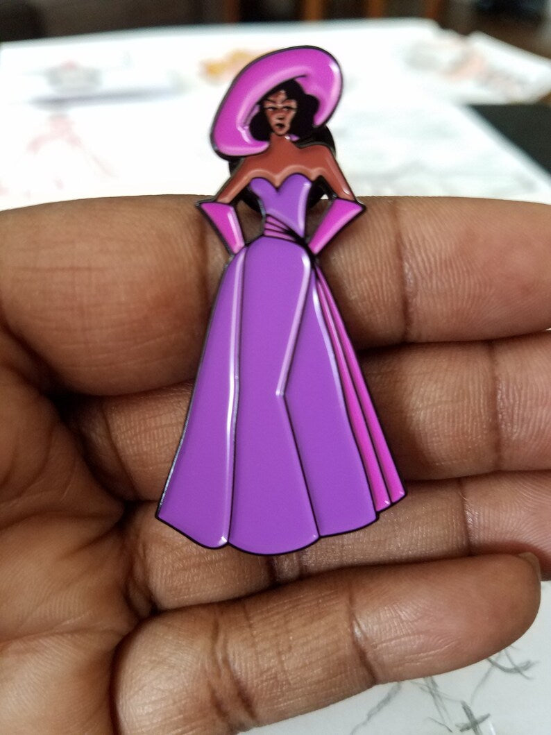Lady In Purple ENAMEL PIN