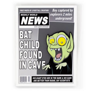Bat Boy Glow in the Dark ENAMEL PIN by mattcandraw