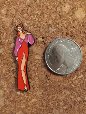 Lady in Red ENAMEL PIN